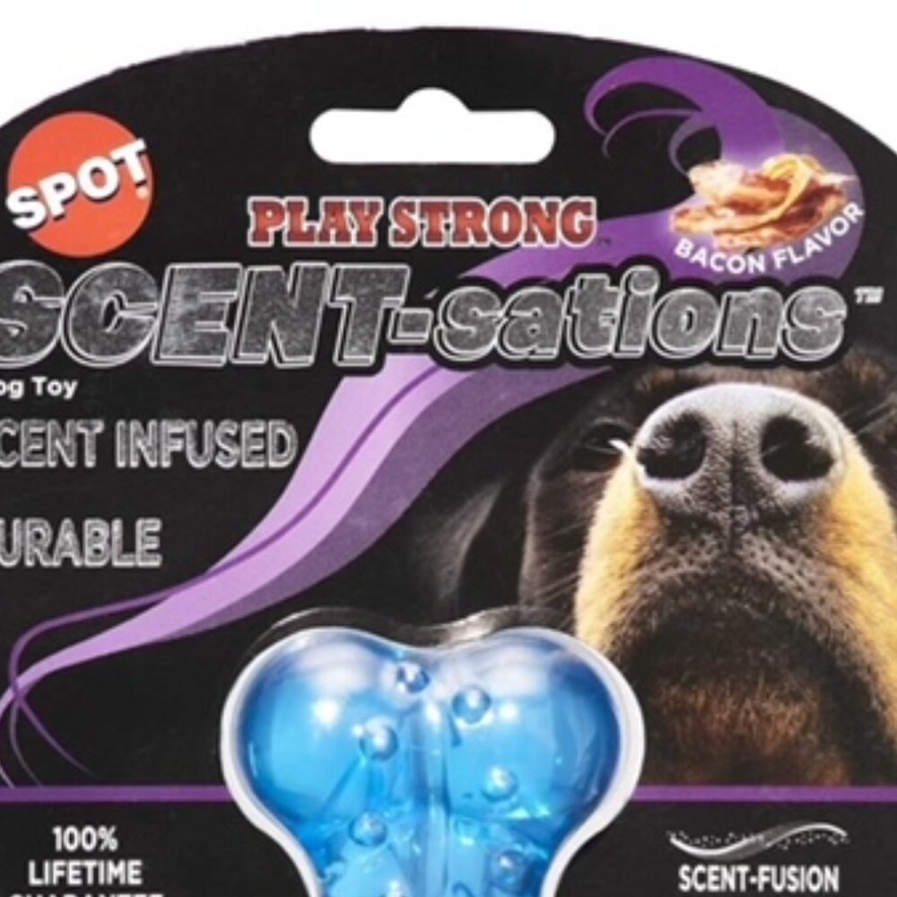 SPOT Play Strong SCENT-sations Dog Toy Scent InFused Durable Color: (Blue)
